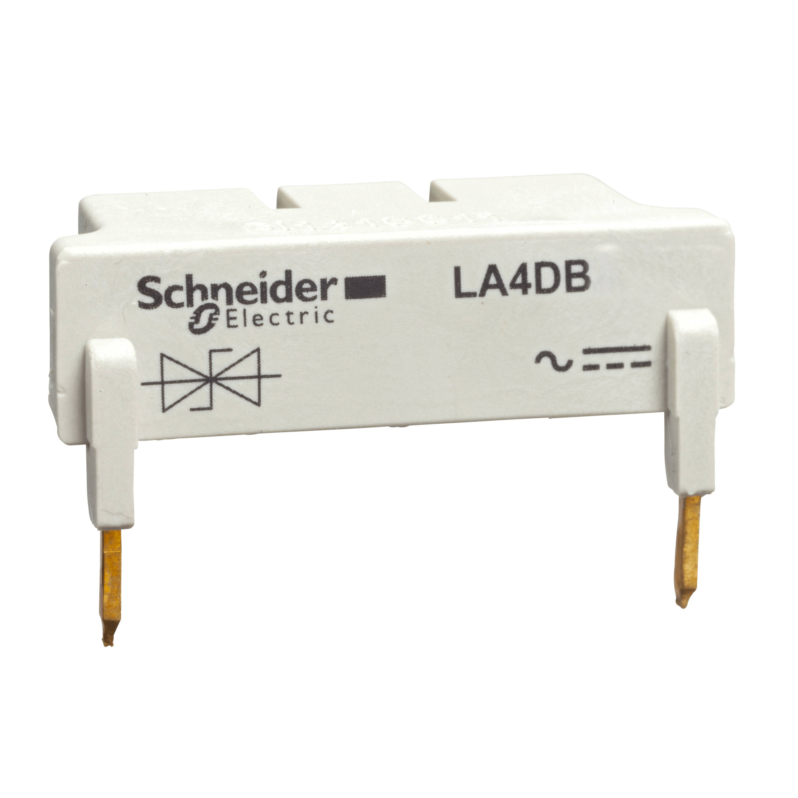 LA4DC3U - TeSys D - suppressor module - diodes - 24...250 V DC Schneider Electric