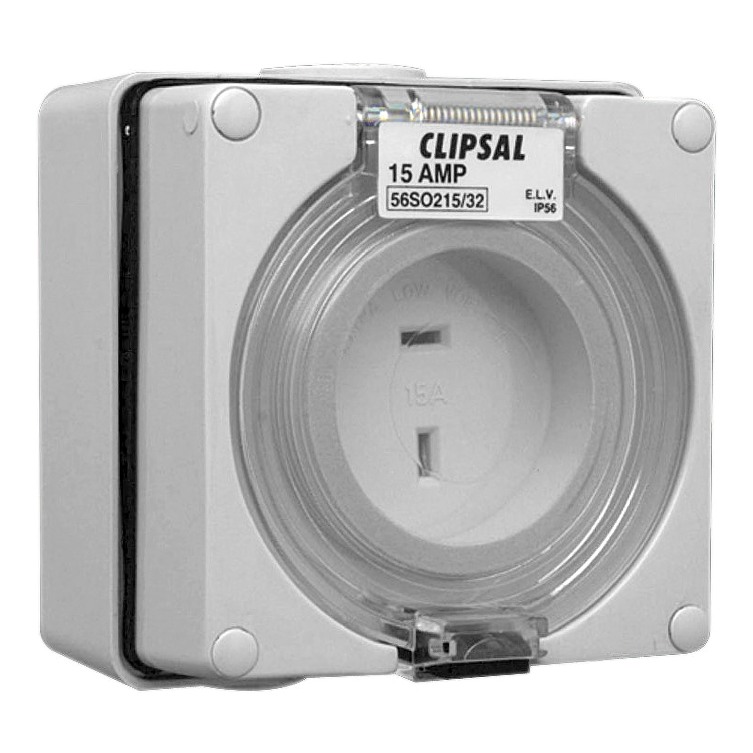 56SO215/32-GY – 56 Series Socket - 2 Pin - 15A - 32V - Grey | Clipsal — Schneider Electric