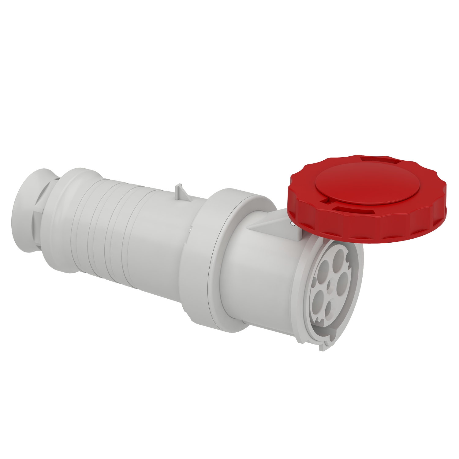 81483 – PratiKa wander socket - straight - 63 A - 3P + N + E - 380…415 V AC - IP67 | Schneider Electric