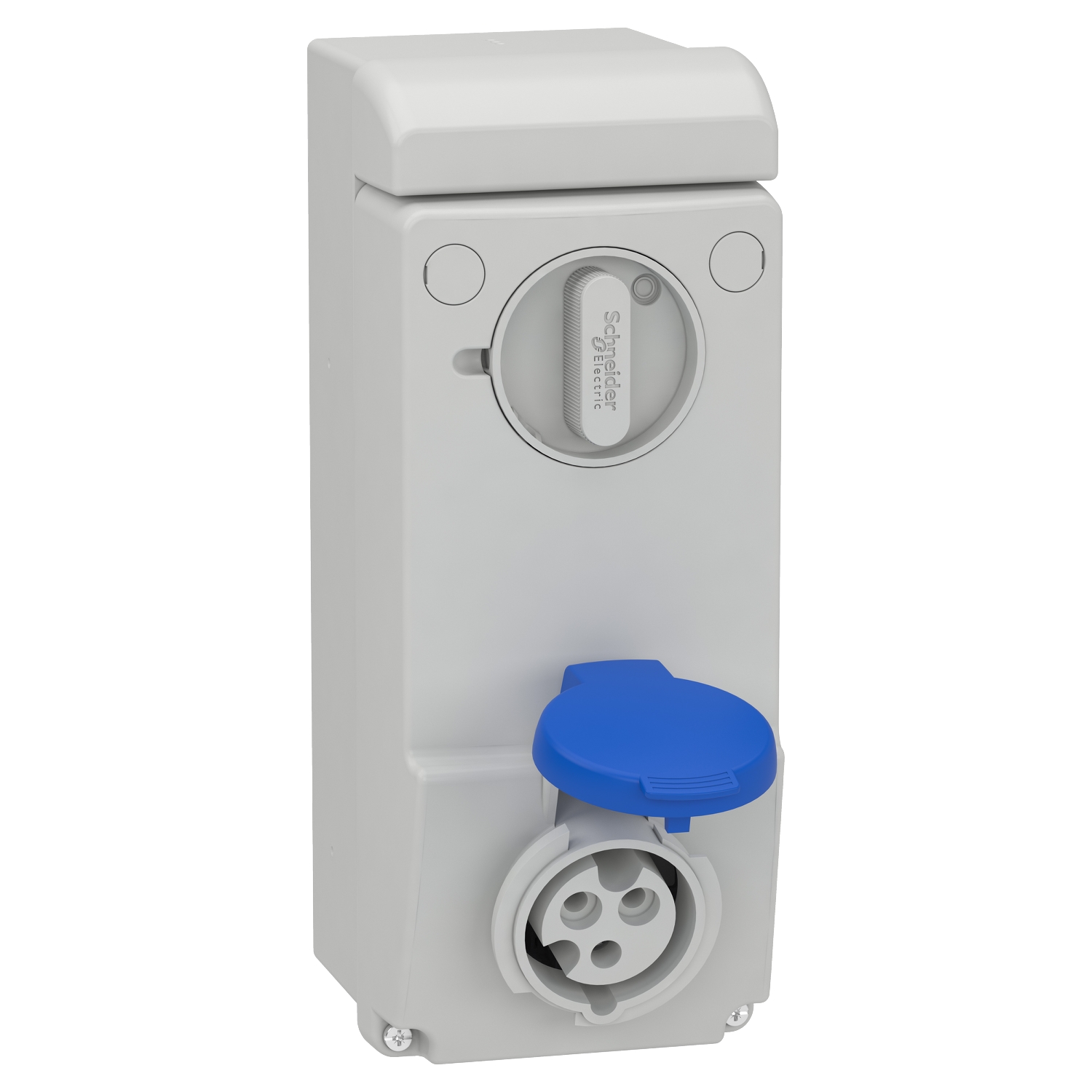 Unika interlocked socket - 16 A - 2P + E - 200…250 V AC - IP44 - wall