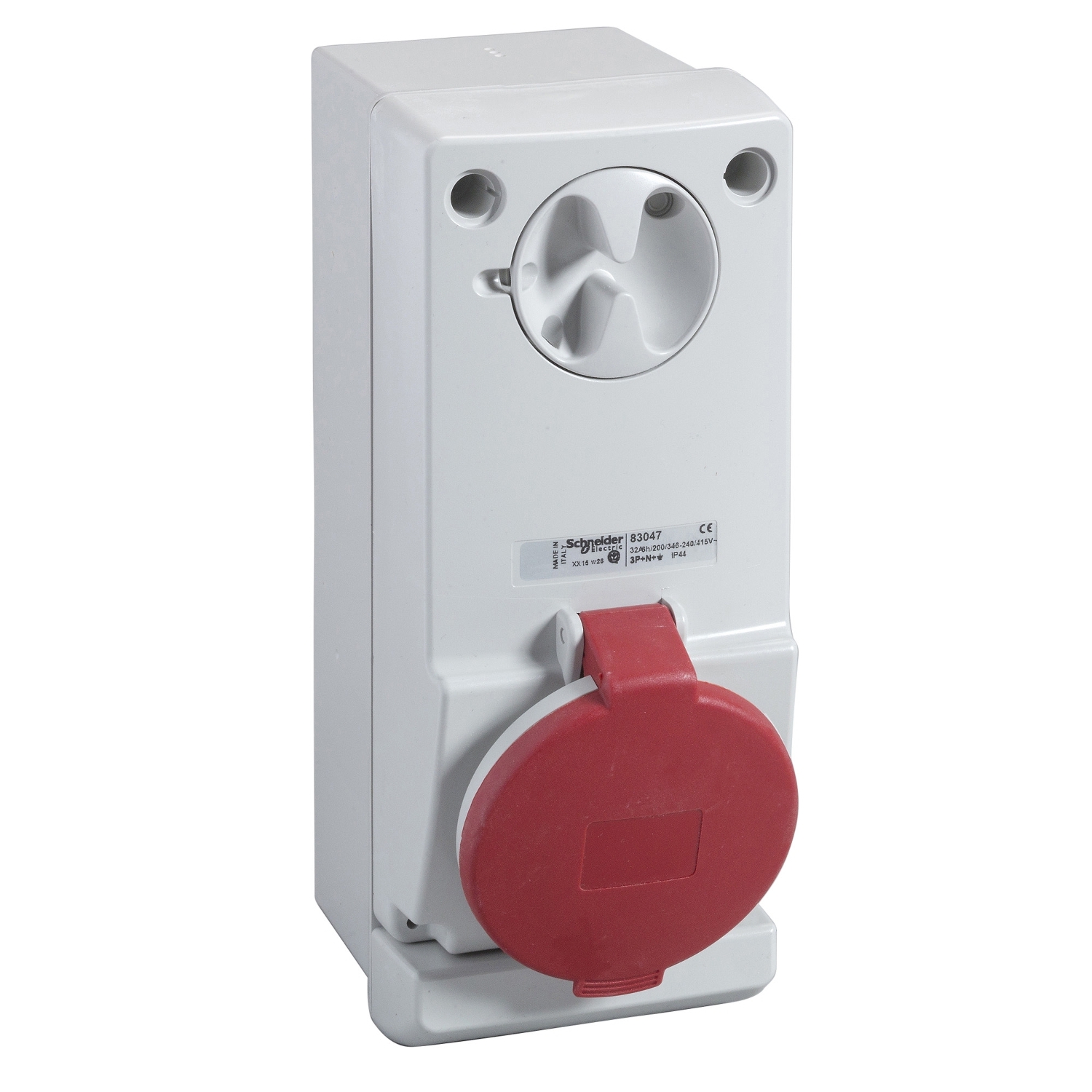 83046 – Unika interlocked socket - 32 A - 3P + E - 380…415 V AC - IP44 - wall | Schneider Electric