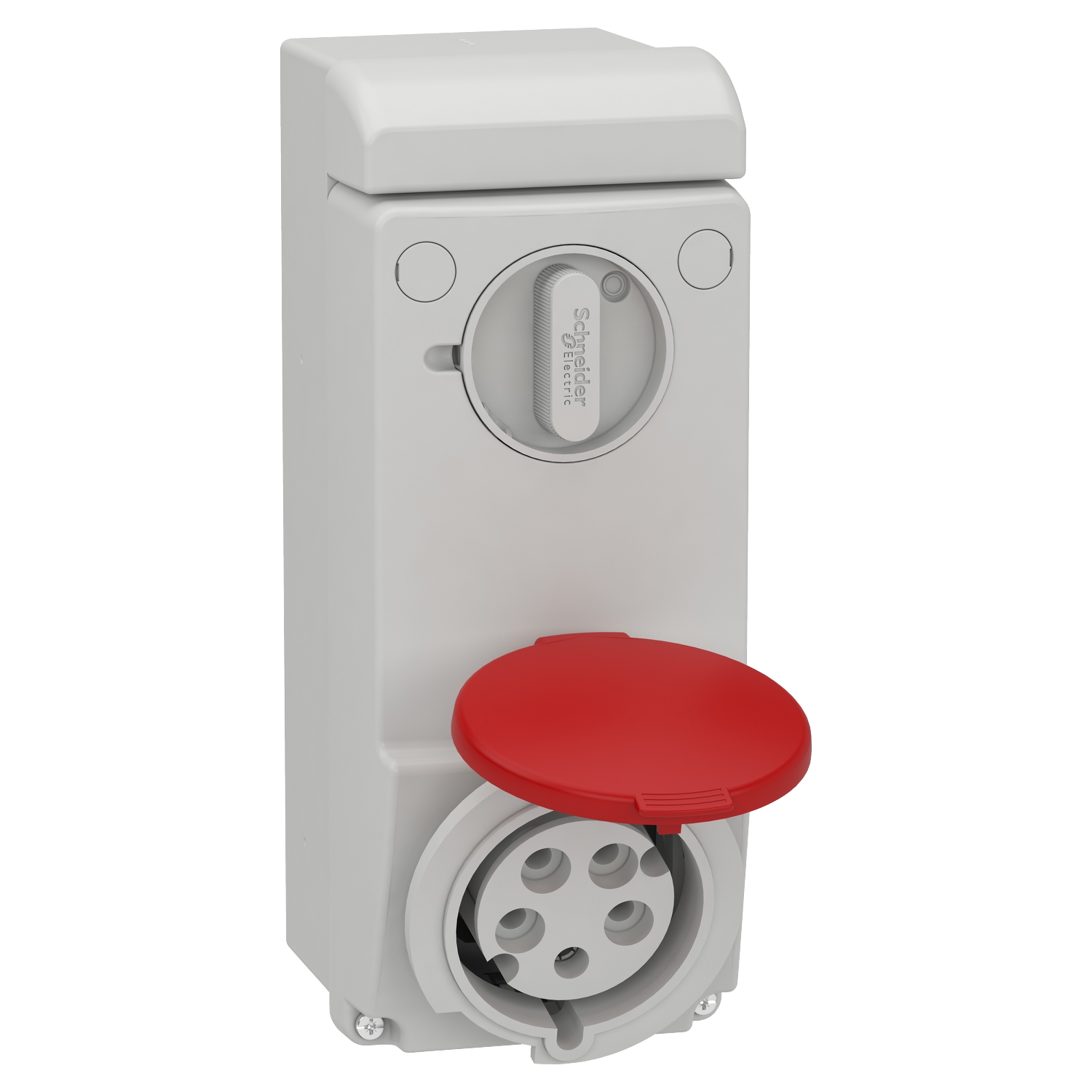 83047 – Unika interlocked socket - 32 A - 3P + N + E - 380…415 V AC - IP44 - wall | Schneider Electric