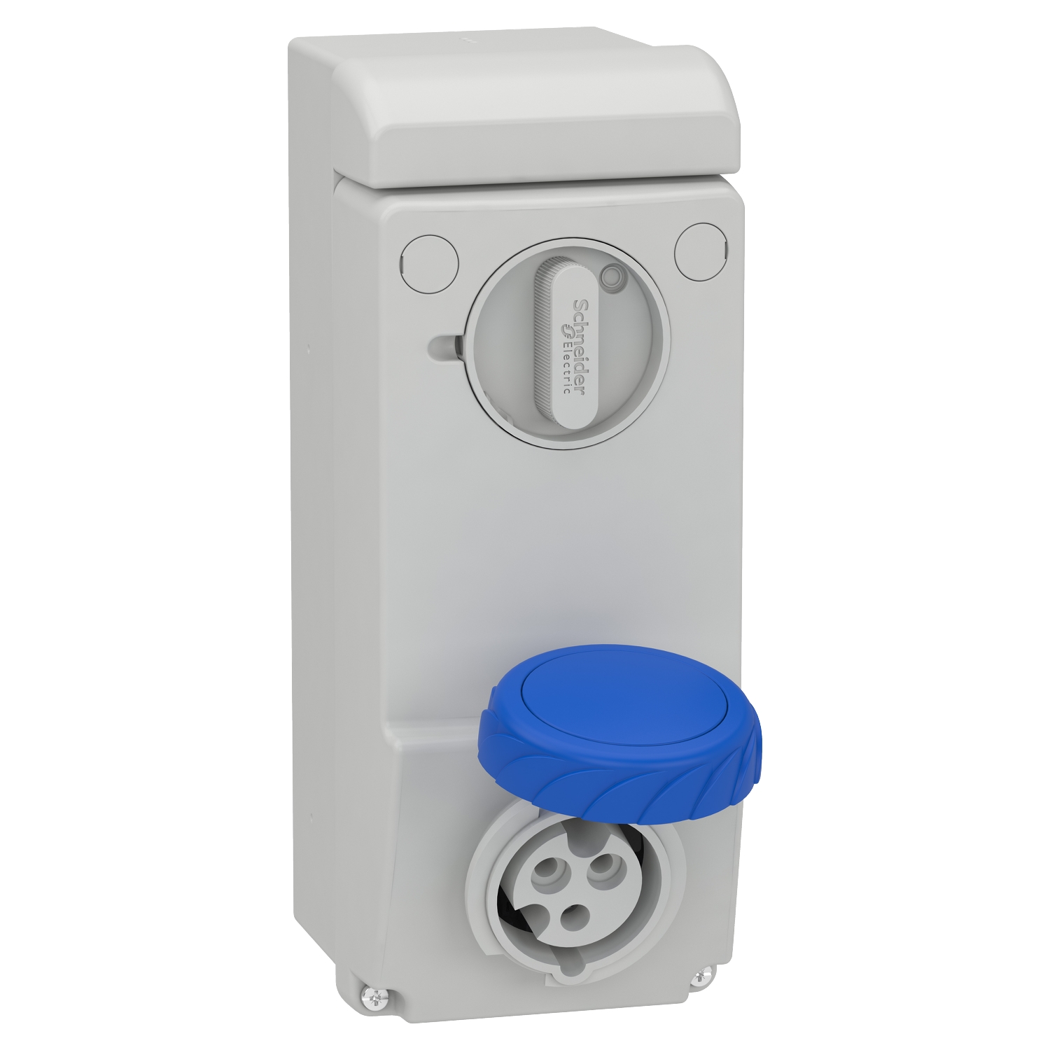 83081 – Unika interlocked socket - 16 A - 2P + E - 200…250 V AC - IP65 - wall | Schneider Electric