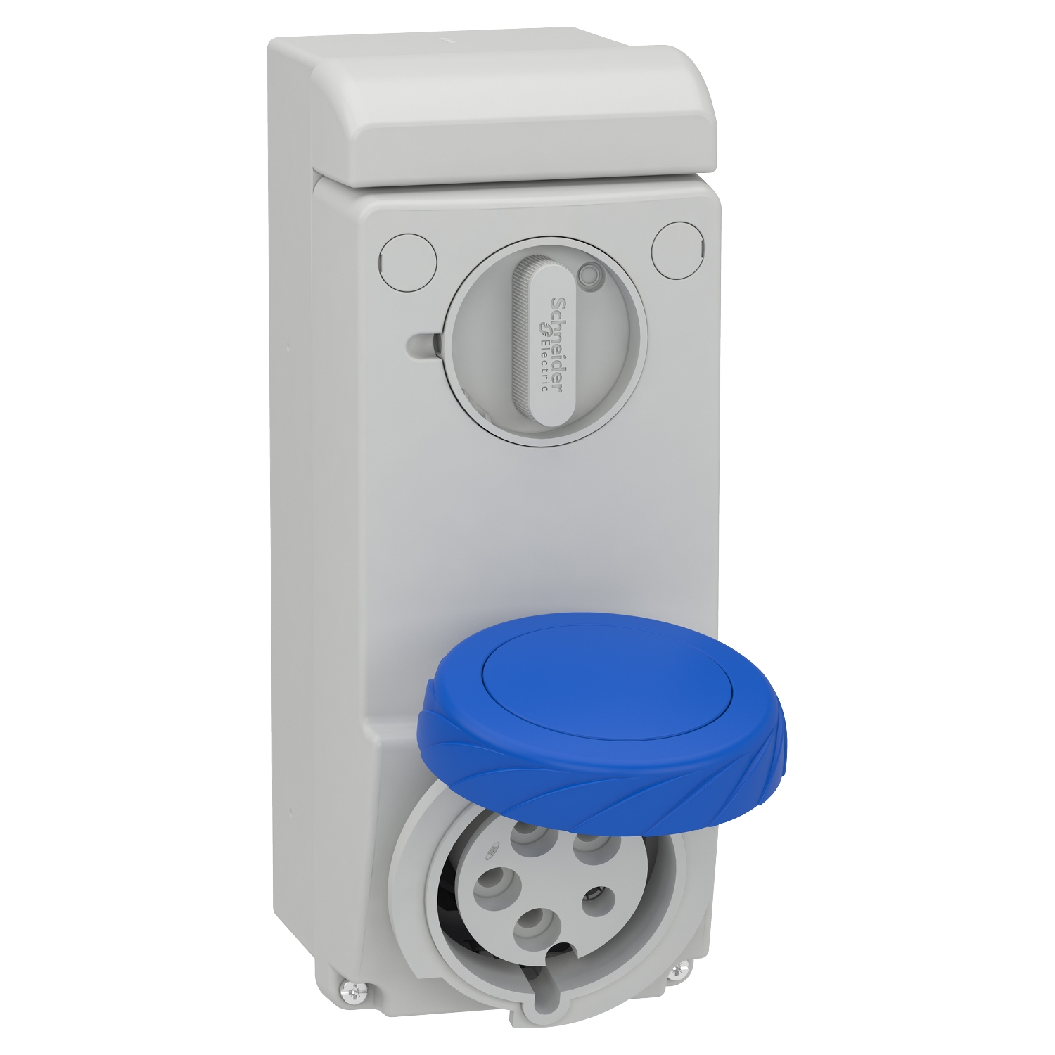 83092 – Unika interlocked socket - 32 A - 2P + E - 200…250 V AC - IP65 - wall | Schneider Electric
