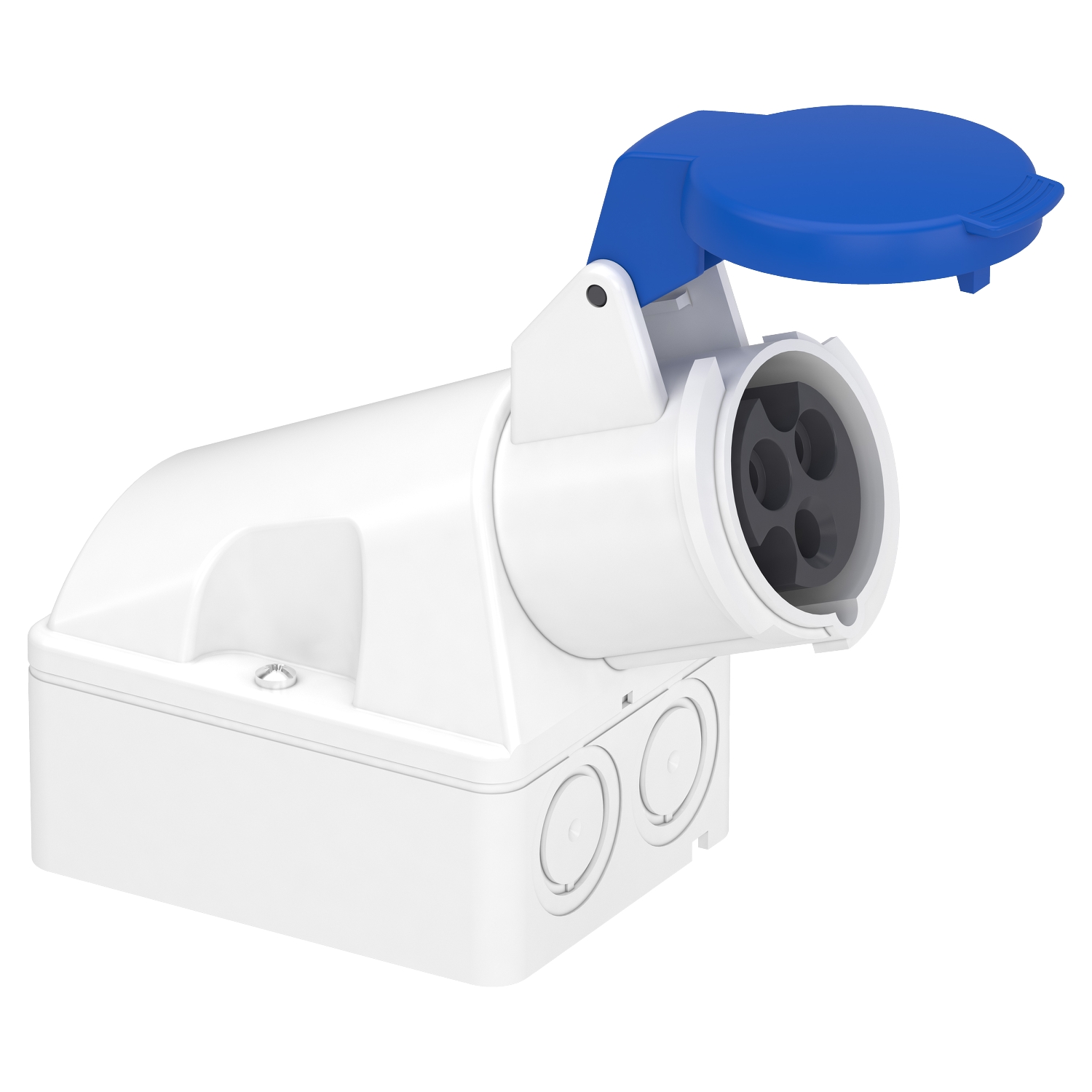83104 – PratiKa industrial socket - 16 A - 2P + E - 200…250 V AC - IP44 | Schneider Electric