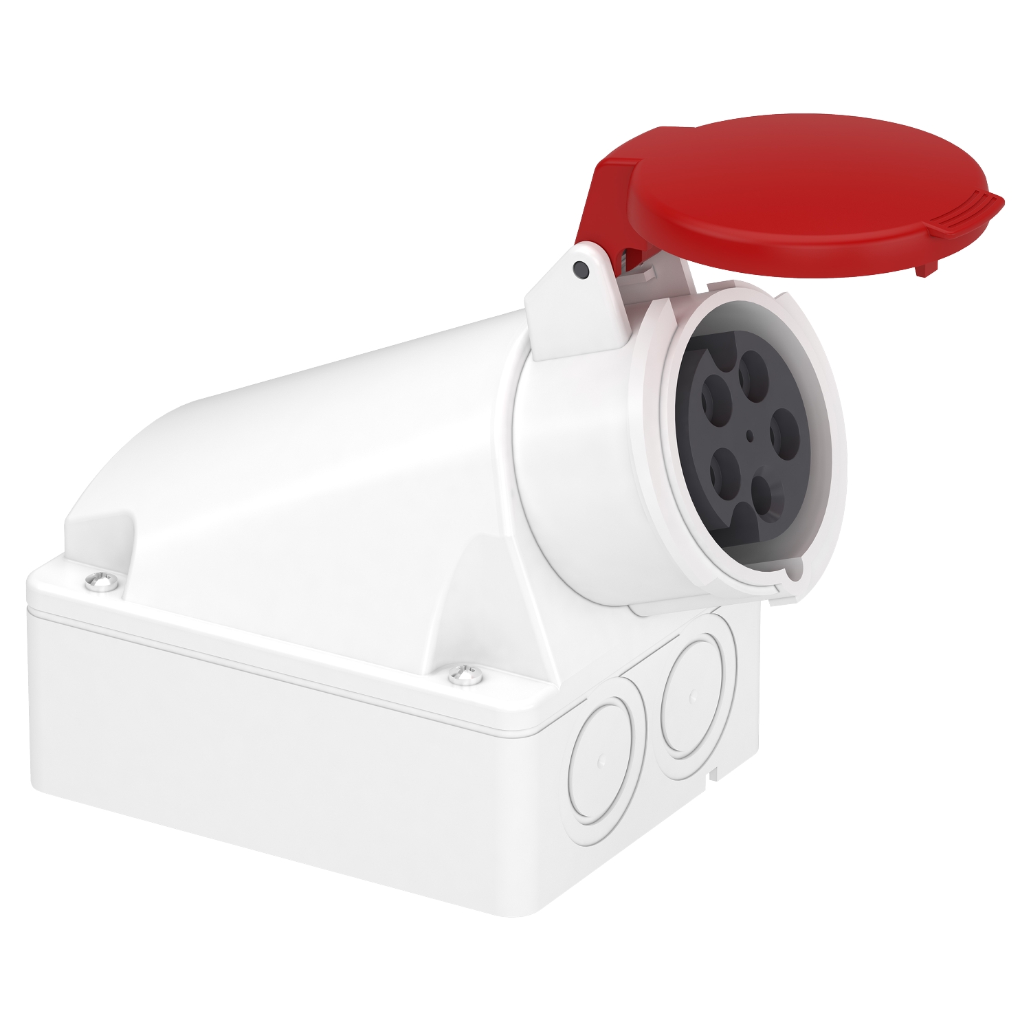 83109 – PratiKa industrial socket - 16 A - 3P + N + E - 380…415 V AC - IP44 | Schneider Electric