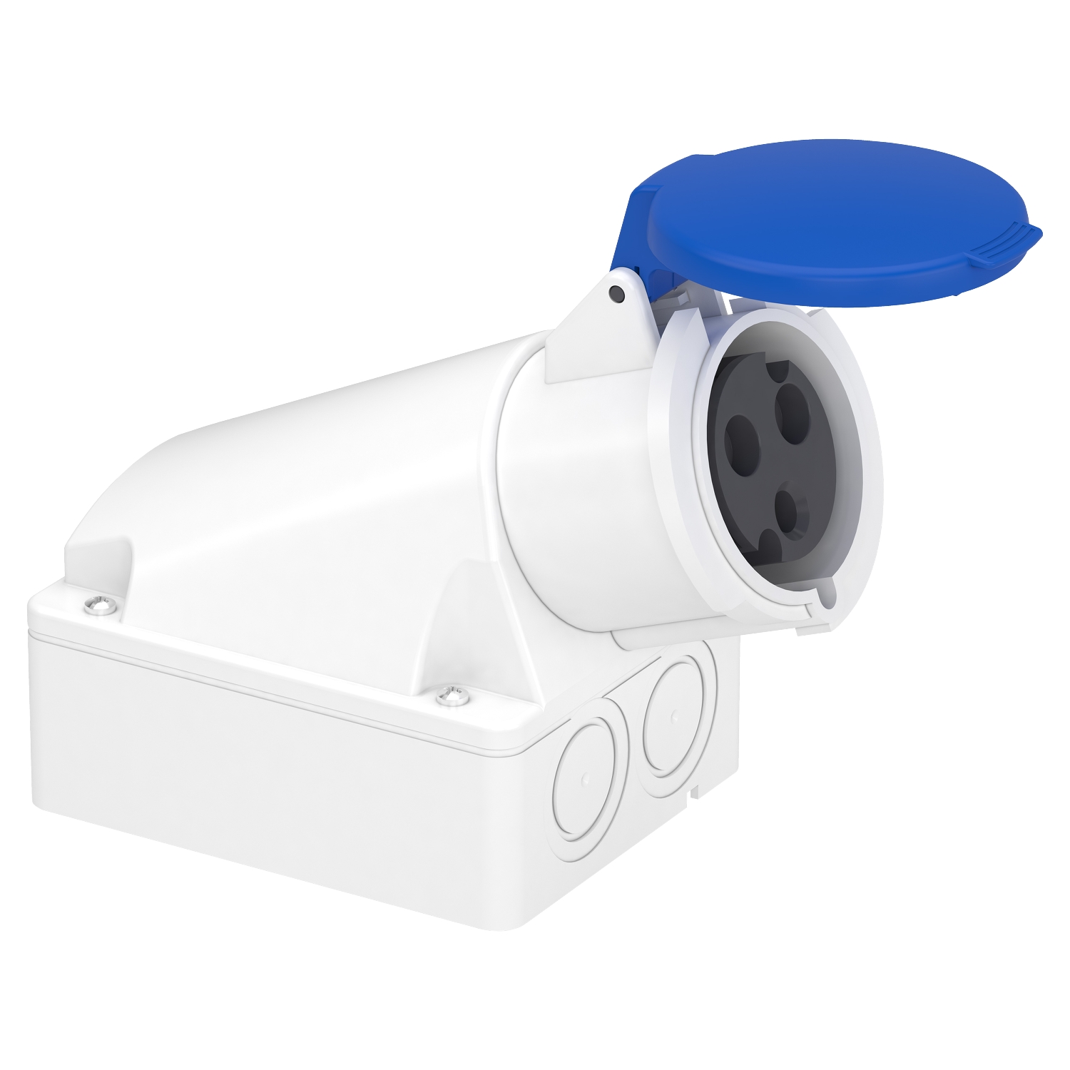83116 – PratiKa industrial socket - 32 A - 2P + E - 200…250 V AC - IP44 | Schneider Electric