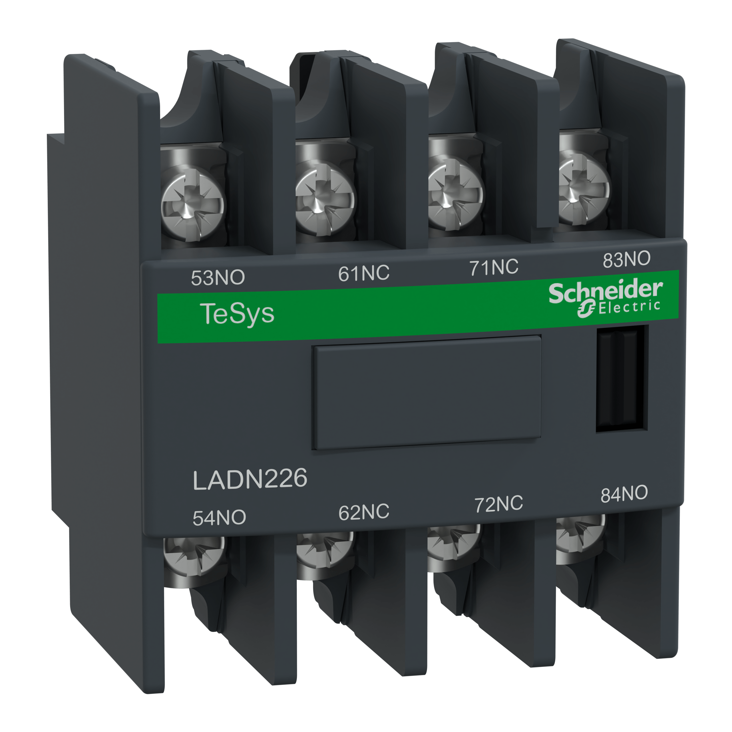 LADN226 – Auxiliary contact block, TeSys D, 2NO + 2NC, front mounting, lugs-ring terminals | Schneider Electric