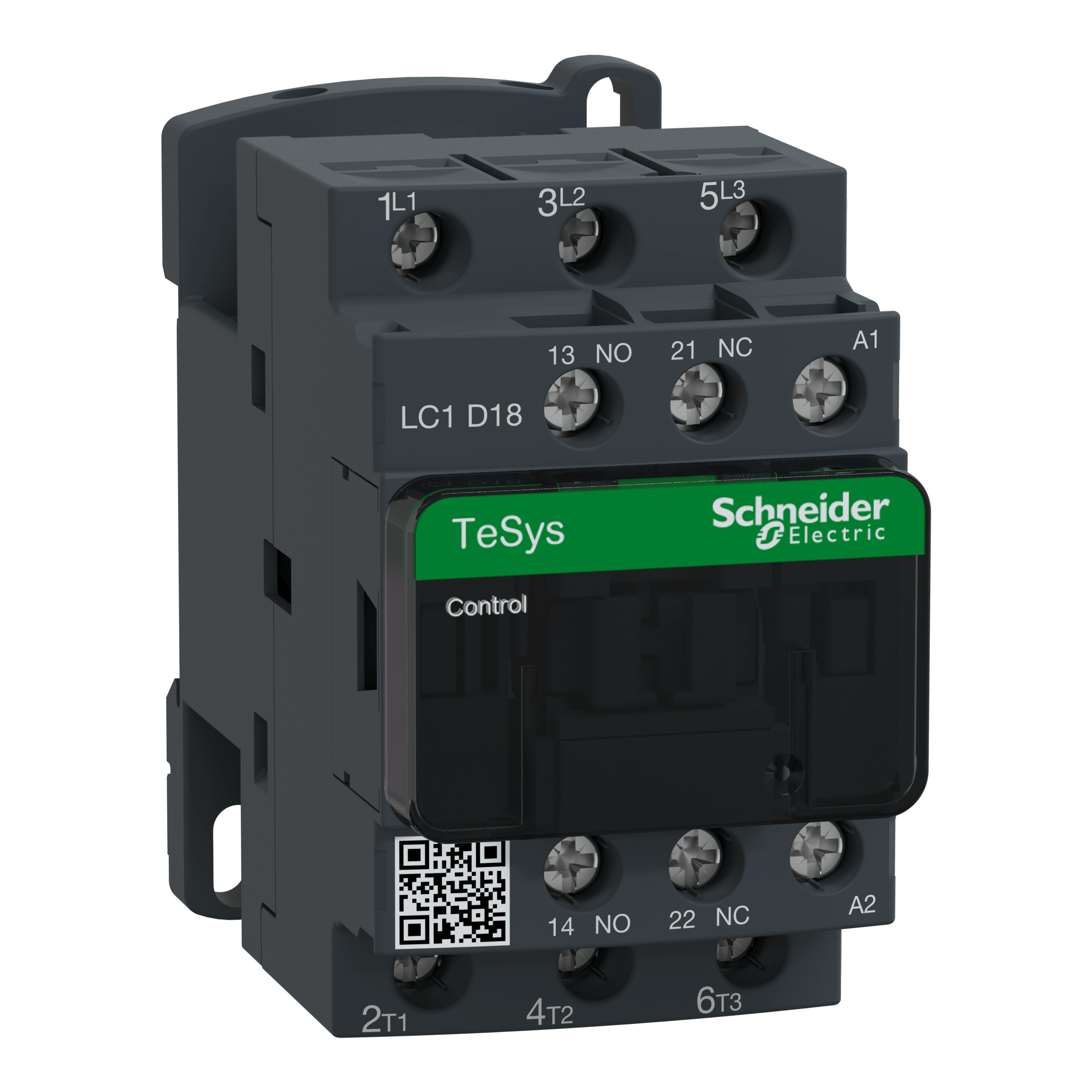 LC1D18N7 – TeSys D contactor - 3P(3 NO) - AC-3 - <= 440 V 18 A - 415 V AC coil | Schneider Electric