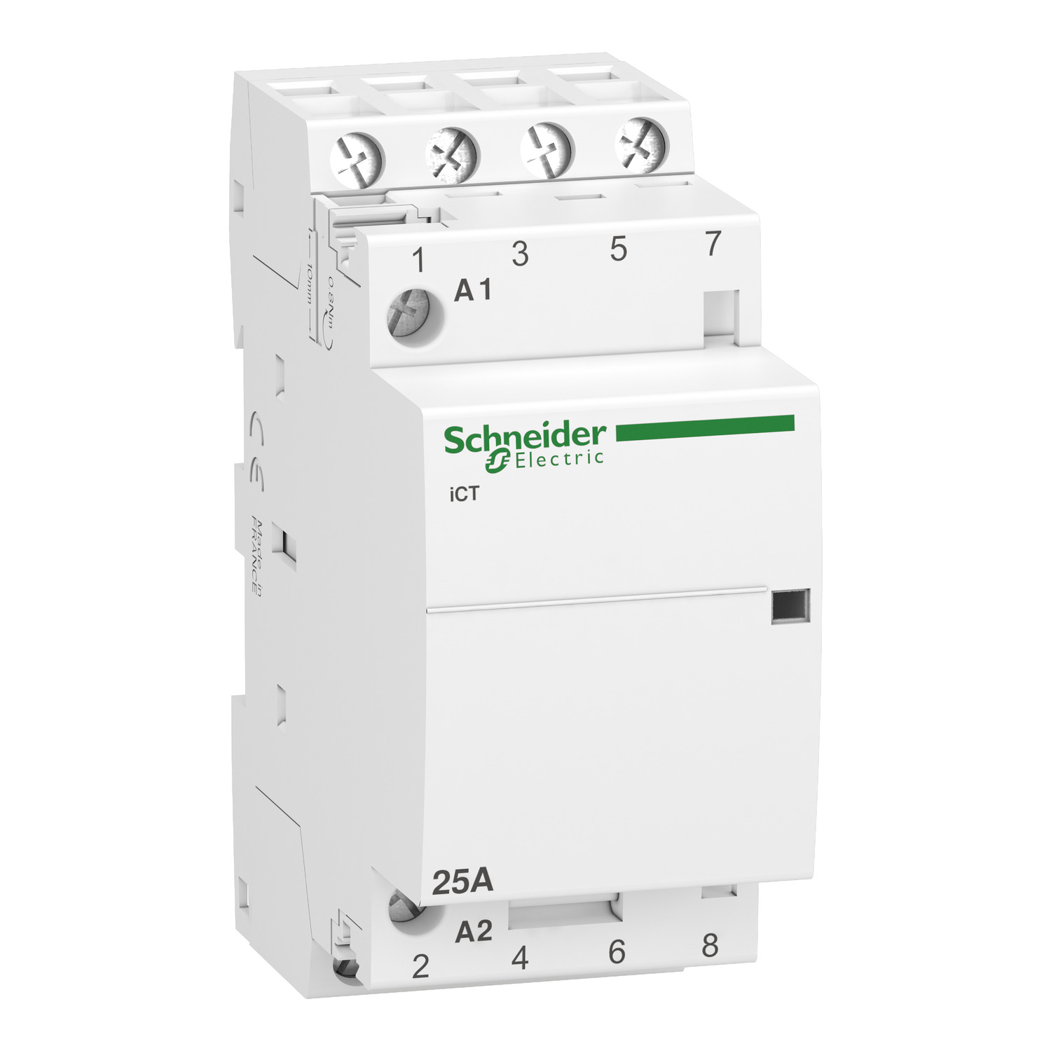 A9C20834 – Contactor iCT - 4 poles - 4 NO - 25 A - 220..240 V AC | Schneider Electric
