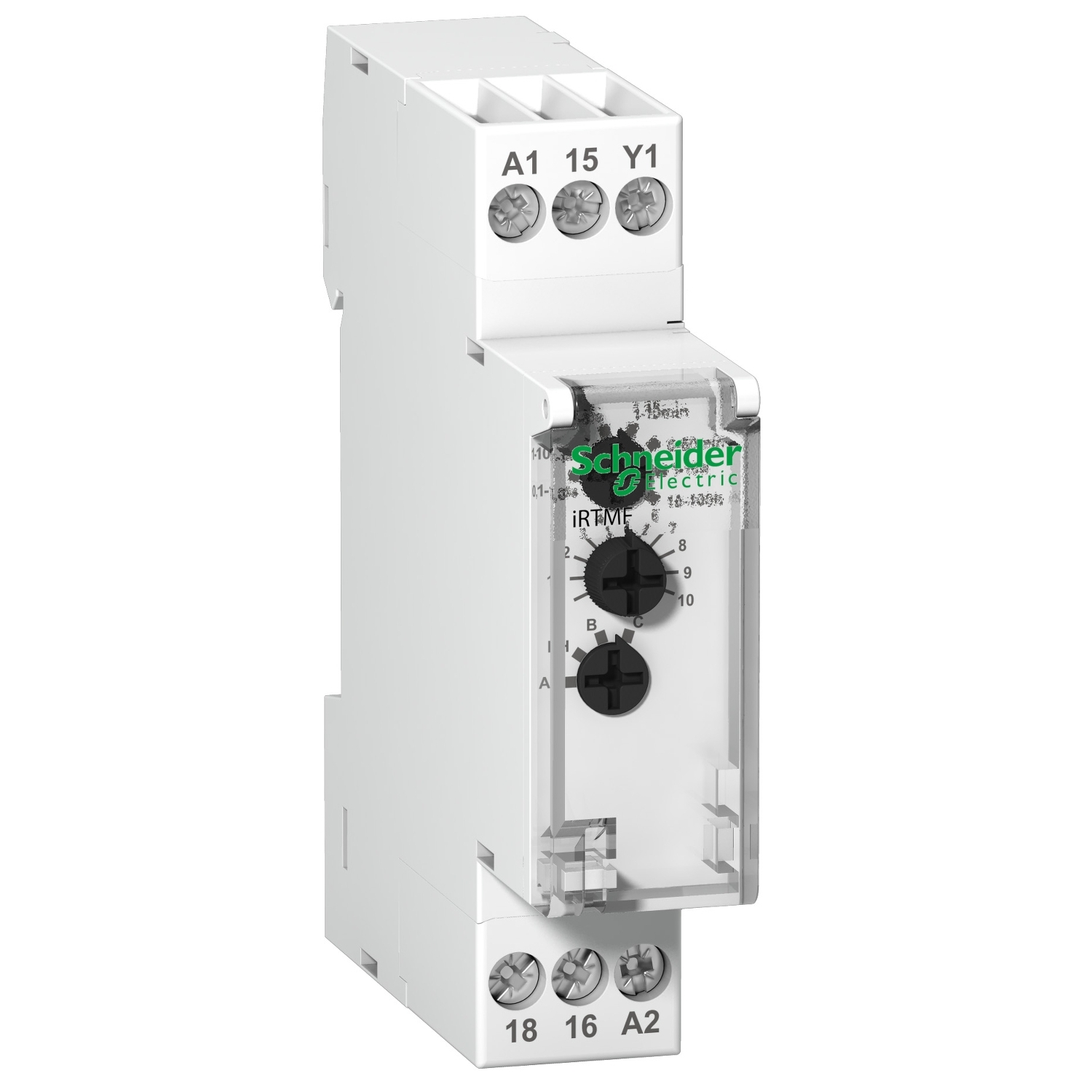A9E16070 – IRTMF multifunction time delay relay - 1 OC - 12-240 VAC/DC | Schneider Electric