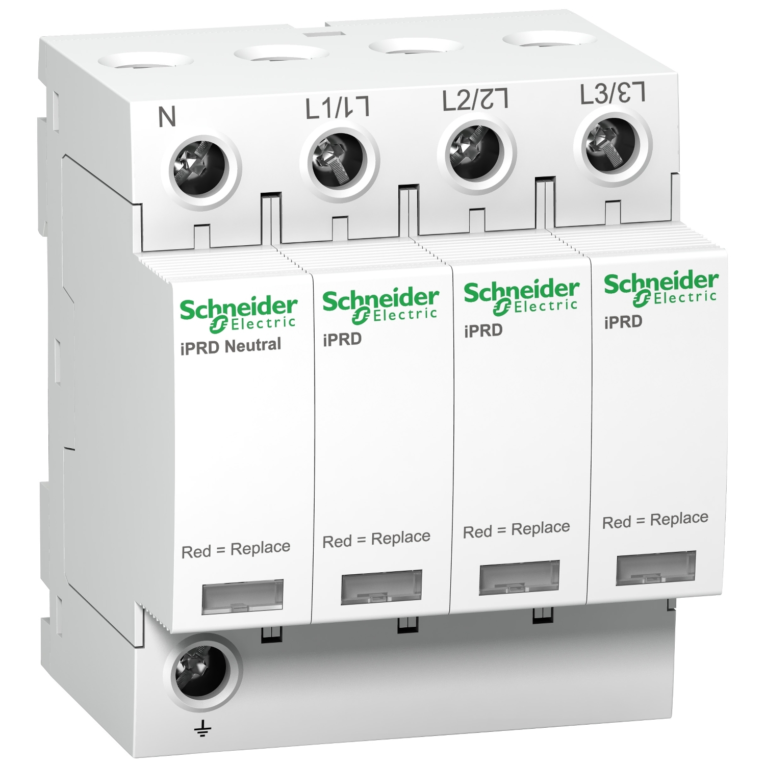 A9L65601 – IPRD65r modular surge arrester, 3P + N, 350V, with remote transfert | Schneider Electric