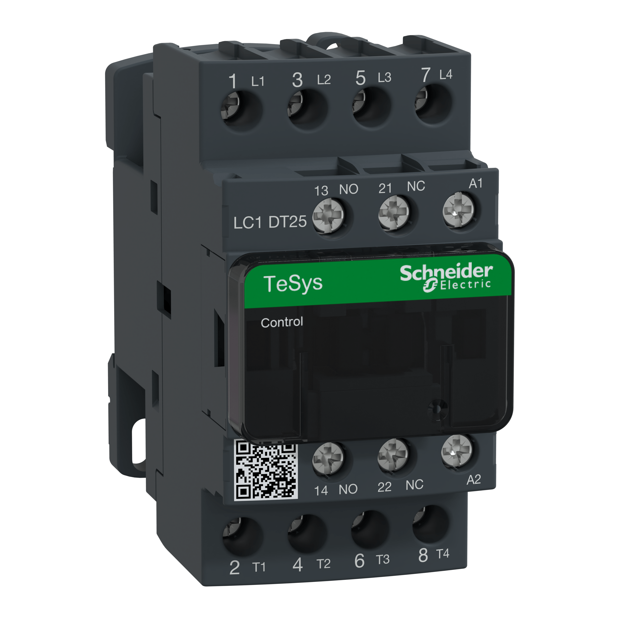 LC1DT25F7 – TeSys D contactor - 4P(4 NO) - AC-1 - <= 440 V 25 A - 110 V AC 50/60 Hz coil | Schneider Electric
