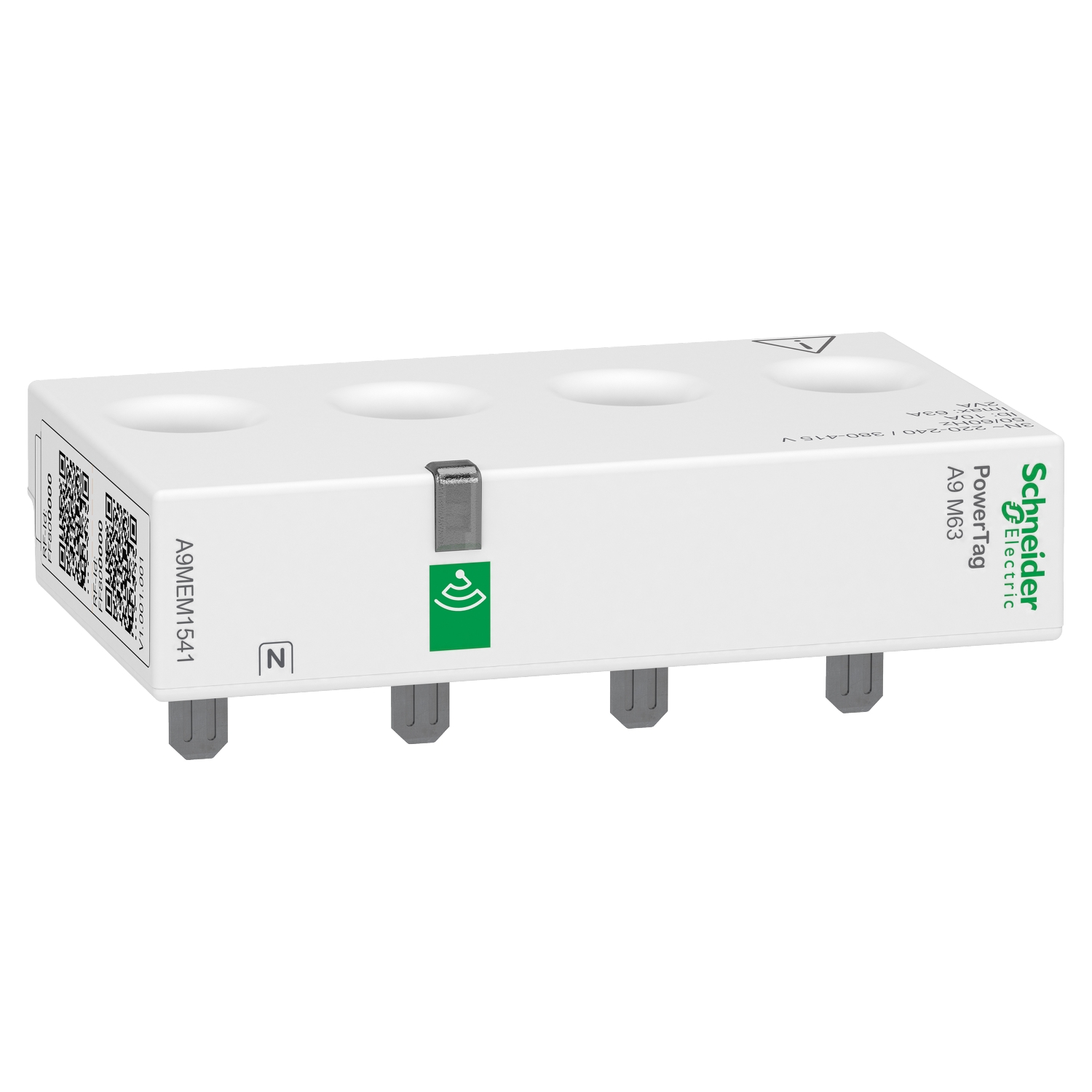 A9MEM1541 – Energy sensor, PowerTag Monoconnect 63A 3P+N top position | Schneider Electric